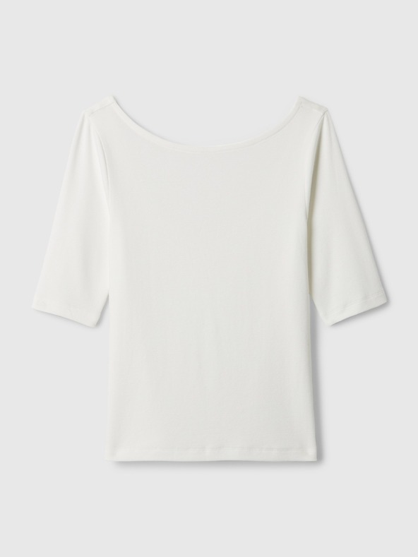 GAP Tričko s lodičkovým výstrihom crop GAP