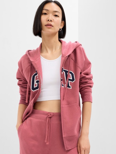 GAP Mikina s logom a fleece GAP