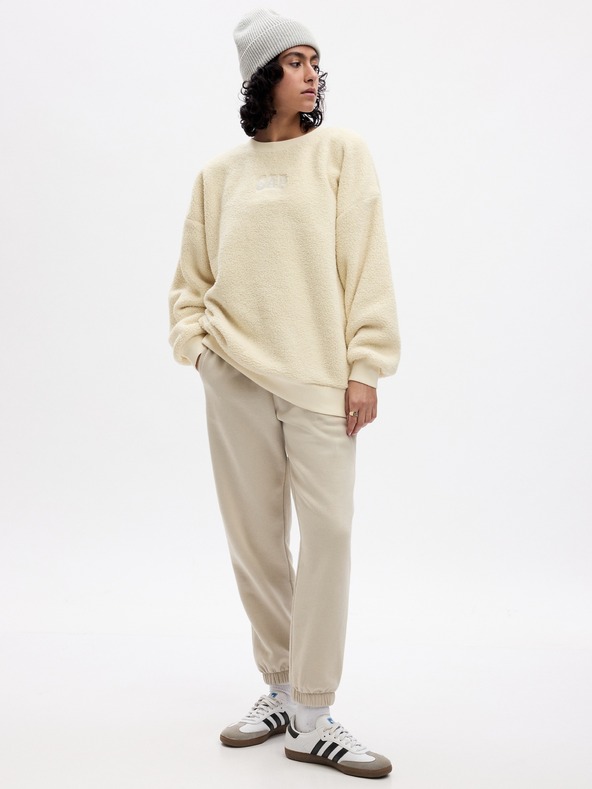 GAP Plyšová mikina s logom GAP