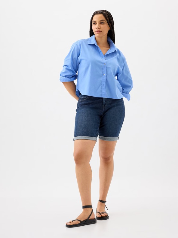 GAP Džínsové kraťasy mid rise GAP