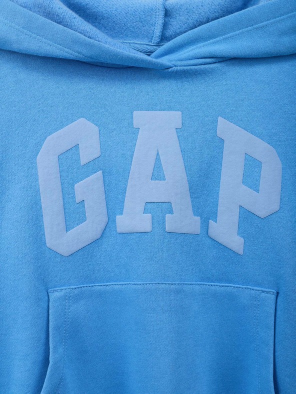 GAP Detská mikina s logom a fleece GAP