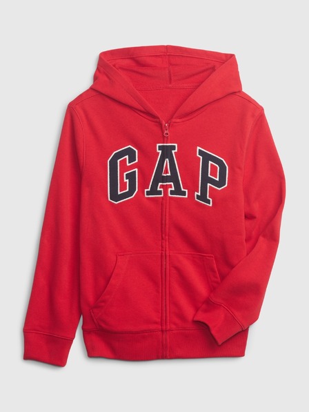 GAP Detská mikina s logom a fleece GAP