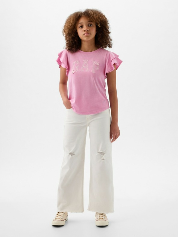 GAP Detské tričko s volánikmi GAP