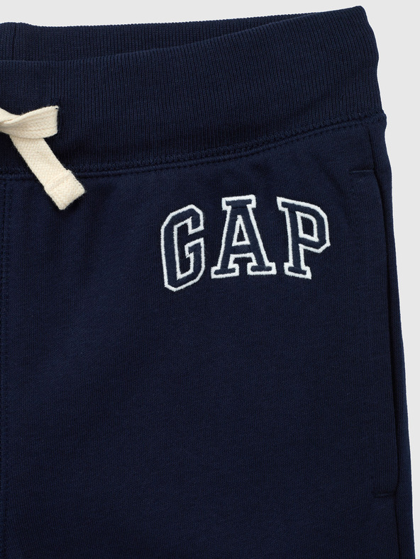 GAP Detské tepláky fleece logo army GAP