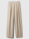GAP Ľanové nohavice Wide-Leg GAP