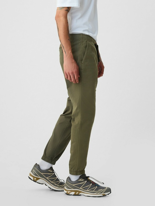 GAP Nohavice slim canvas joggers GapFlex GAP