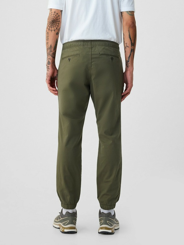 GAP Nohavice slim canvas joggers GapFlex GAP