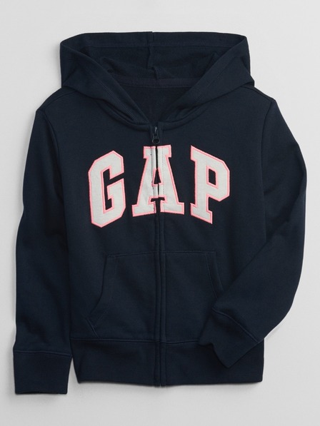 GAP Detská mikina s logom a fleece GAP