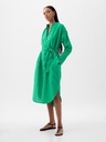 GAP Ľanové midi šaty oversize GAP