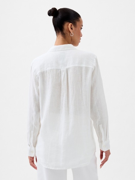 GAP Ľanová košeľa s logom GAP