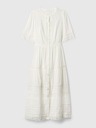 GAP Čipkové midi šaty GAP