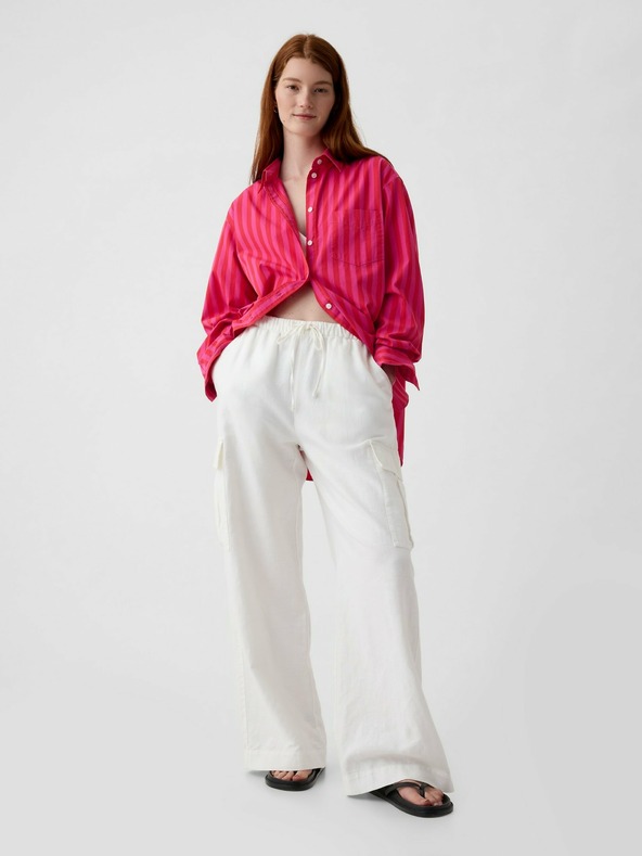 GAP Pásikavá košeľa oversize GAP