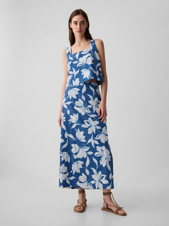 GAP Ľanová maxi sukňa GAP