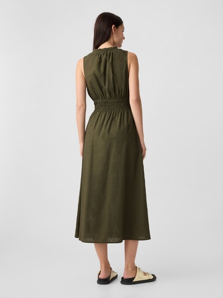 GAP Ľanové maxi šaty GAP