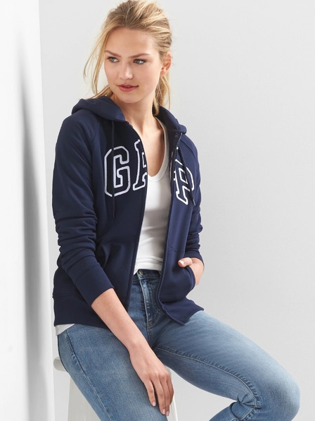 GAP Mikina GAP logo zip