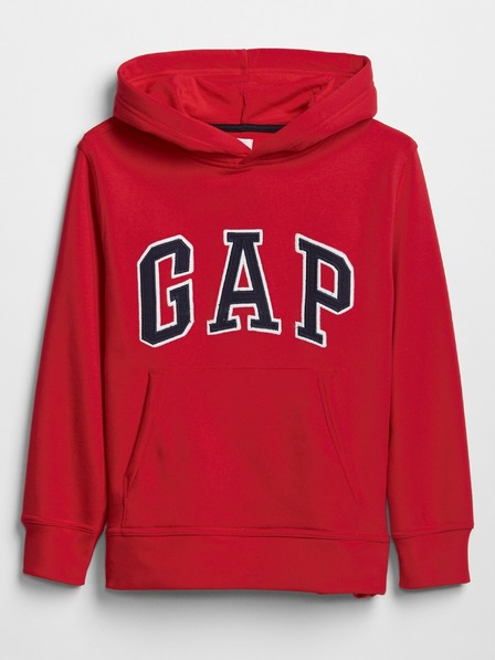 GAP Detská mikina s logom a fleece GAP