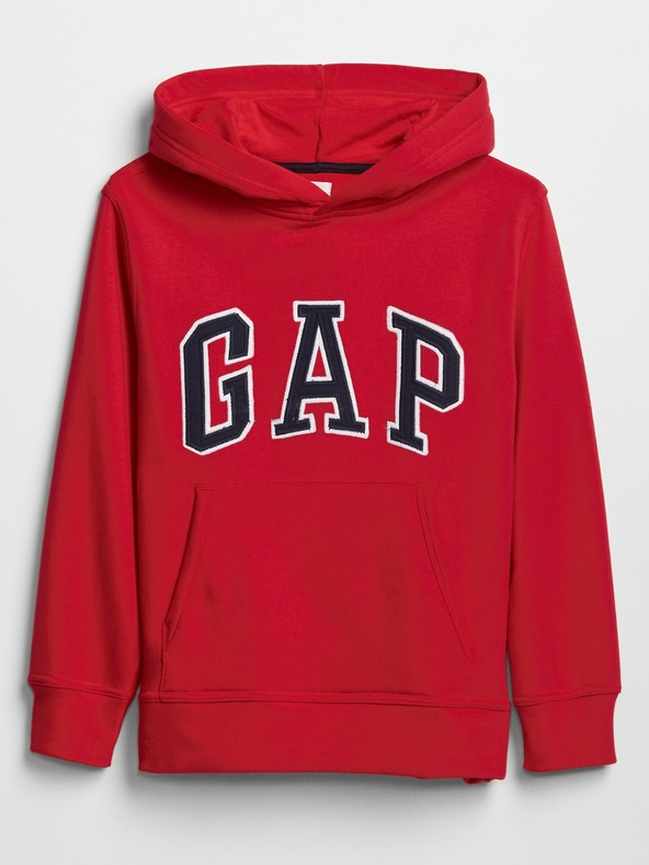 GAP Detská mikina s logom a fleece GAP