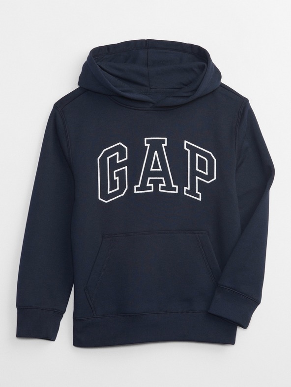 GAP Detská mikina s logom a fleece GAP