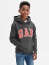 GAP Detská mikina s logom a fleece GAP
