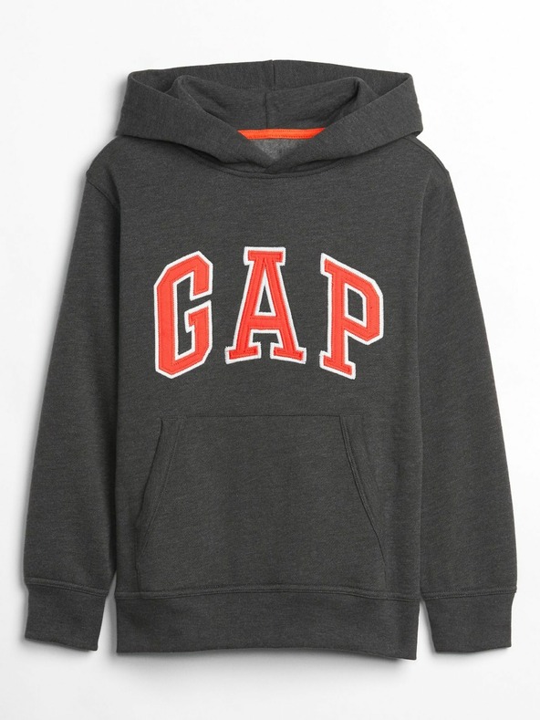 GAP Detská mikina s logom a fleece GAP
