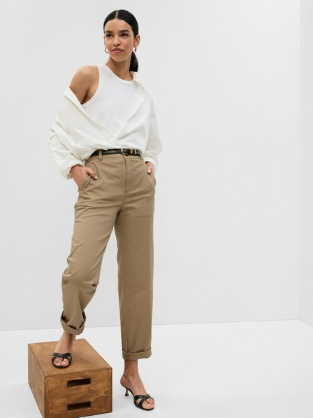 GAP Nohavice girlfriend khaki high rise GAP