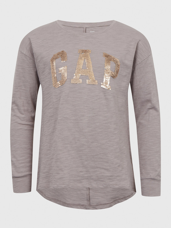 GAP Detské tričko s logom z flitrov GAP