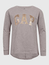 GAP Detské tričko s logom z flitrov GAP