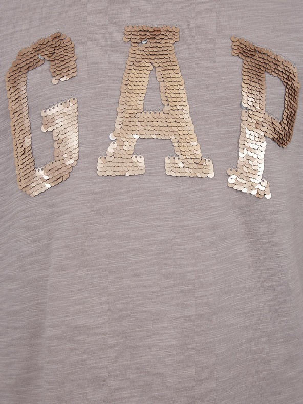 GAP Detské tričko s logom z flitrov GAP