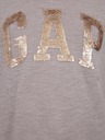 GAP Detské tričko s logom z flitrov GAP