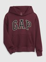 GAP Detská mikina s logom a fleece GAP
