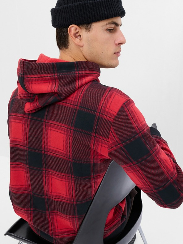 GAP Kockovaná mikina s logom GAP