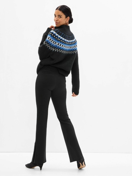 GAP Elegantné nohavice flare high rise GAP