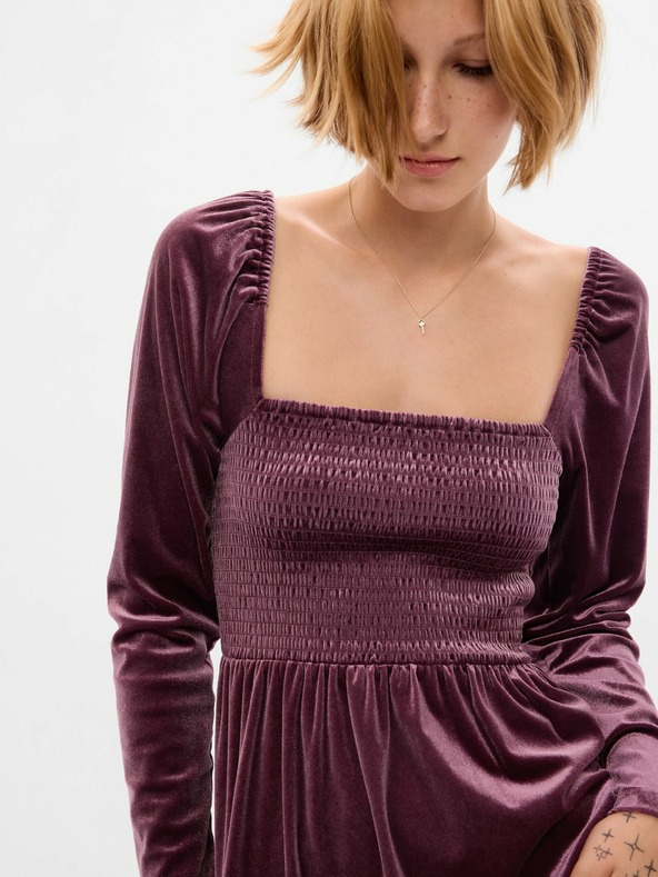 GAP Zamatové mini šaty GAP