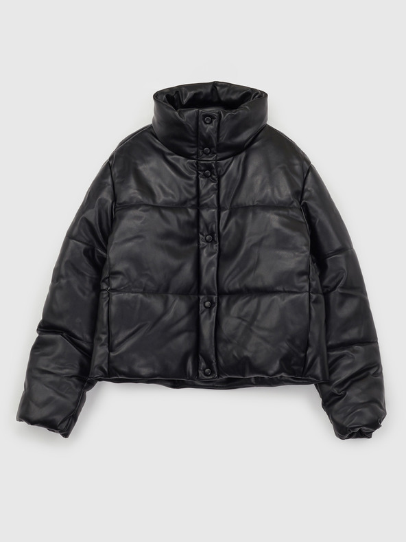 GAP Bunda z umelej kože crop GAP