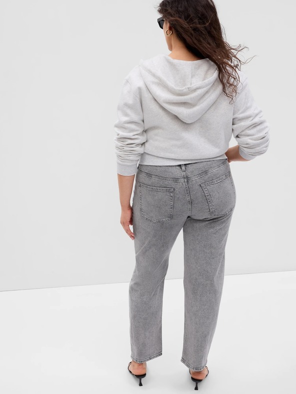 GAP Džínsy loose Mid Rise Destructed '90s GAP
