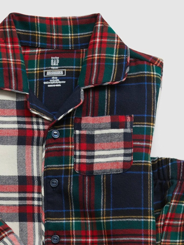 GAP Baby kockované pyžamo Unisex GAP