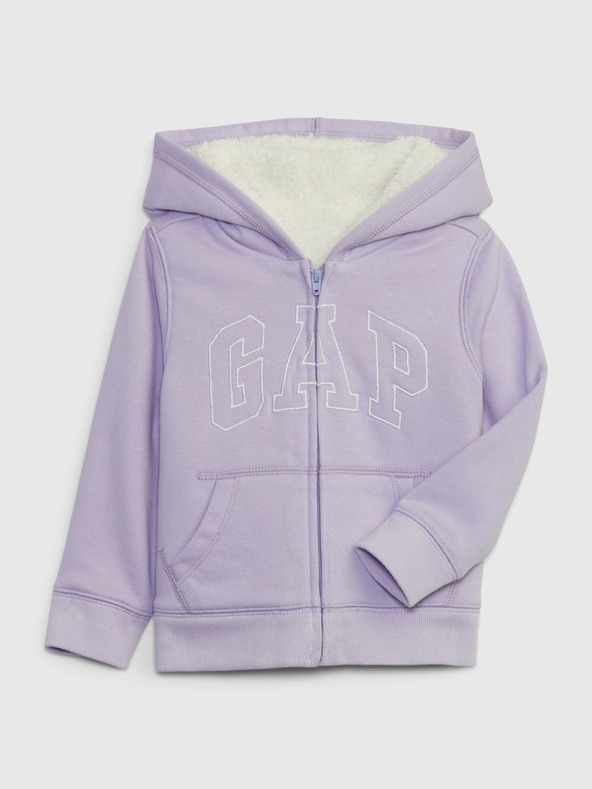 GAP Baby zateplená mikina s logom GAP