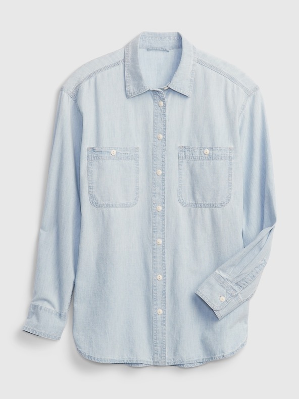 GAP Chambray oversize košeľa Big Shirt GAP
