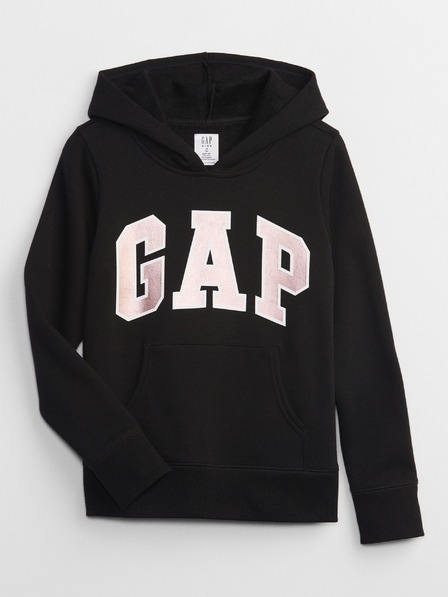 GAP Detská mikina s logom a fleece GAP