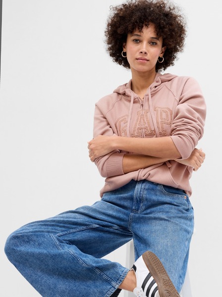 GAP Mikina s logom a fleece GAP