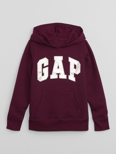 GAP Detská mikina s logom a fleece GAP
