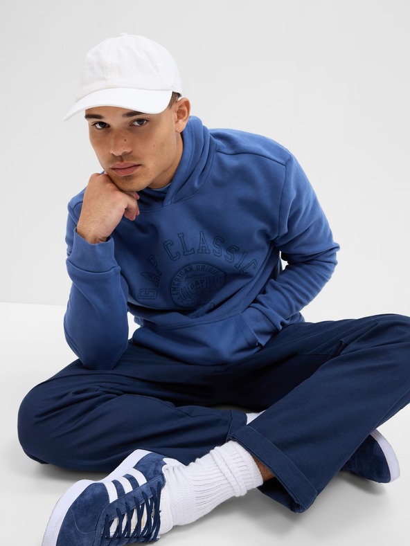 GAP Mikina s logom a fleece GAP