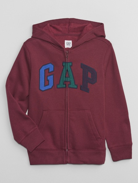 GAP Detská mikina s logom a fleece GAP