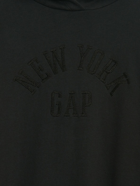 GAP Detské mikinové šaty s logom GAP