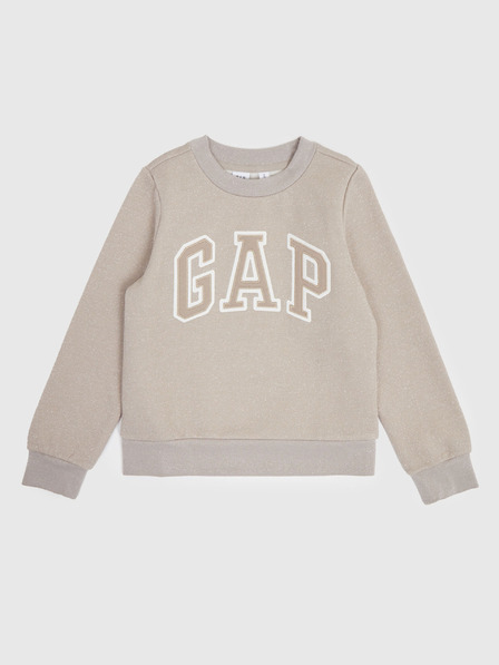 GAP Detská mikina s logom a fleece GAP