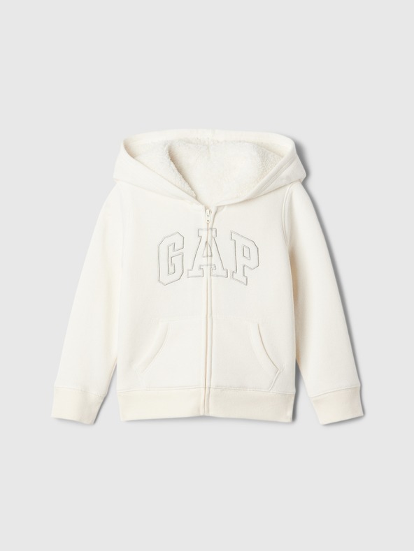 GAP Baby sherpa mikina s logom GAP