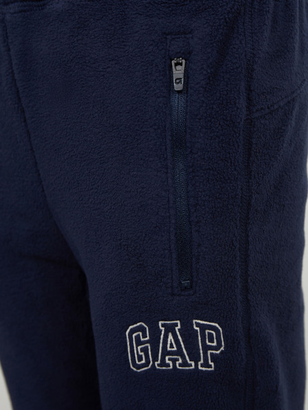 GAP Detské fleece tepláky s logom GAP