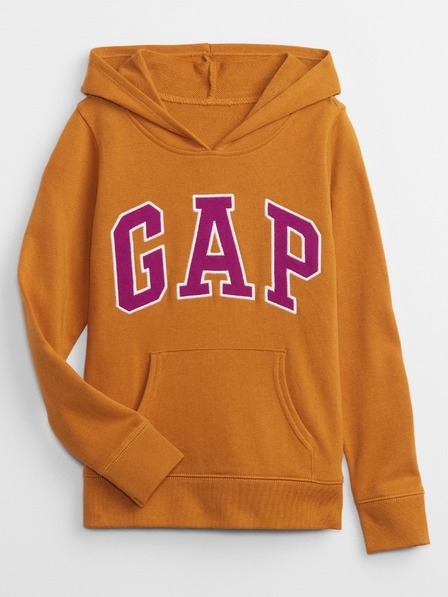 GAP Detská mikina s logom a fleece GAP