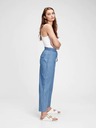 GAP Nohavice high rise chambray wide-leg GAP