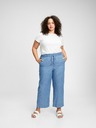 GAP Nohavice high rise chambray wide-leg GAP